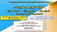 کارگاه ضوابط و مقررات ( آموزشی ، دانشجویی ) برگزار می گردد 